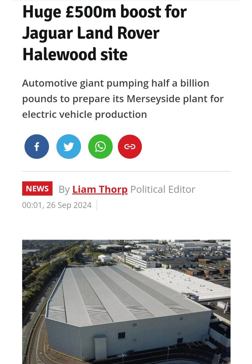 Huge £500m boost for Jaguar Land Rover Halewood site - Liverpool Echo