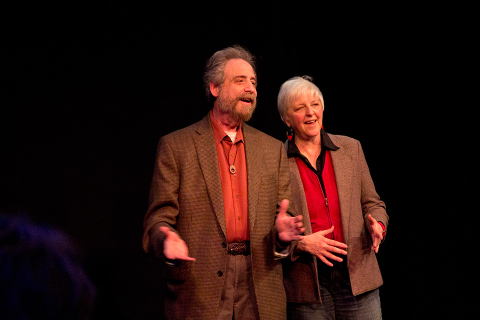 Today on JONESY, we celebrate @pdxstorytheater founders Lynne Duddy (aka <a href="/storywoman/">Lynne Duddy (she/her)</a>) and Lawrence Howard, who are retiring after 20 years on stage. Tune to <a href="/KBOO/">KBOO 📻</a> at 10:30am PT, live online at kboo.fm or on-demand after the broadcast: bit.ly/4dlZnJJ
