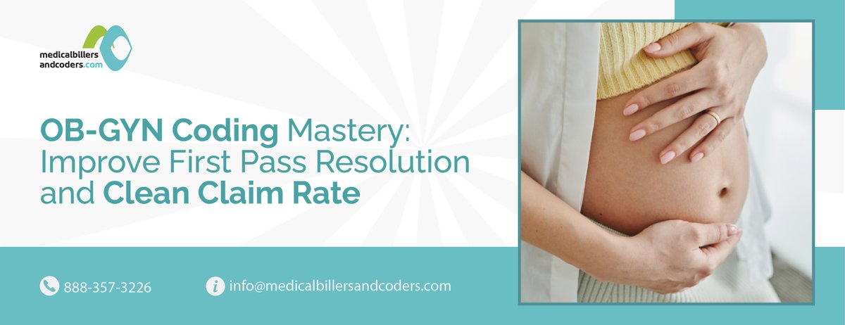 ALICECARLOS17's tweet image. Boost first-pass resolution and reduce denials by mastering #OBGYN Coding. Maximize your revenue with accurate billing strategies.

Need assistance? Contact #MBC at info@medicalbillersandcoders.com or 8883573226.

Read More: shorturl.at/fRVN2

#CleanClaims #MedicalBilling