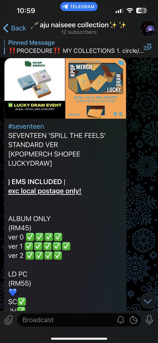 218_couprang's tweet photo. SEVENTEEN 'SPILL THE FEELS' STANDARD VER [KPOPMERCH SHOPEE LUCKYDRAW]

claim here: https://t.co/xXOFDOU909

#pasarseventeenmy #pasarseventeen
#pasarsvtmy #pasarsvt #wts #wtb #wtt #SEVENTEEN @PasarSeventeen @svt_trademy @GEROBOKSVT_MY https://t.co/TWrFytS2PR