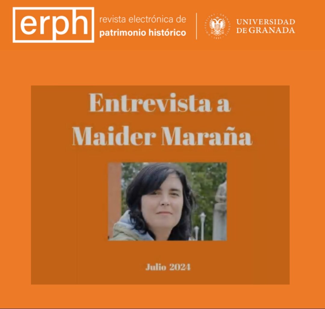 Os proponemos el visionado de la entrevista que realizamos el pasado julio a Maider Maraña. 

Enlace: mailchi.mp/9f751454abc6/b…

#erph #maidermaraña #patrimoniomundial