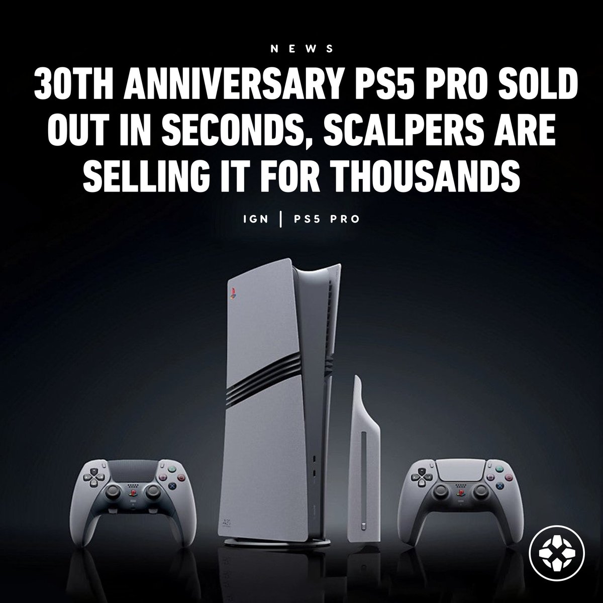 As expected, the PlayStation 5 Pro – 30th Anniversary Limited Edition BundIe sold out in seconds, and already scalpers have uploaded their listings with enormous mark-ups in price. bit.ly/4gz0VmF