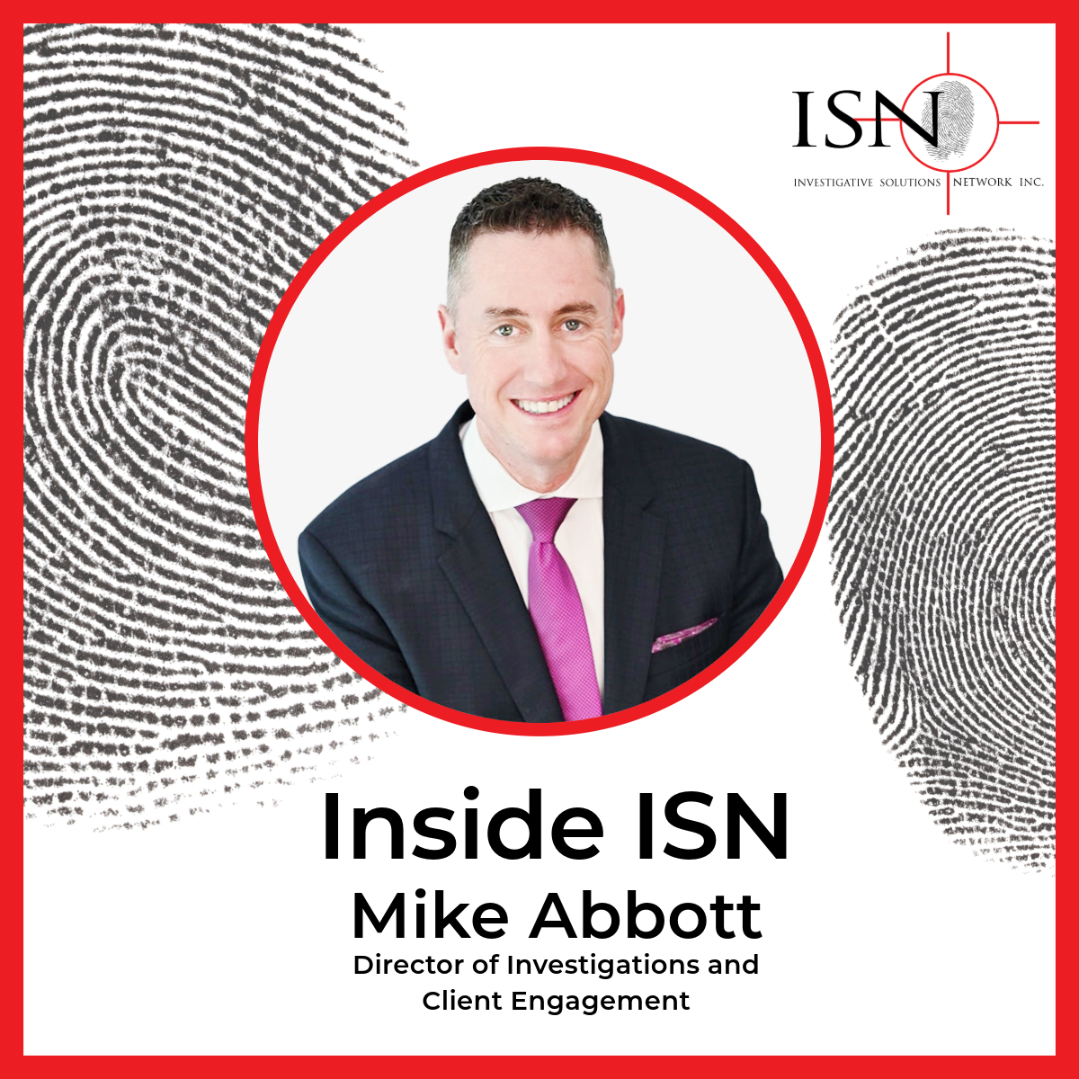 We’re excited to feature Mike Abbott, our Director of Investigations, as this month’s Inside ISN spotlight employee! Mike specializes in fraud, accident investigations, and expert testimony. Learn more about his work ow.ly/Zm0850TvOX9