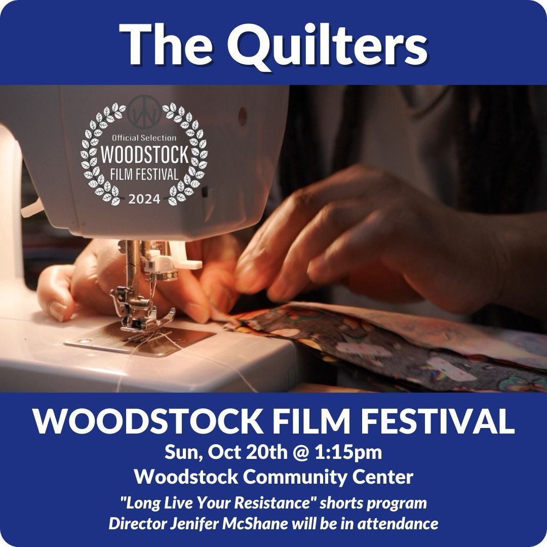 thequiltersdoc's tweet photo. More exciting news! "The Quilters" will screen at the @WoodstockFilm Festival Sun, Oct 20th. Director Jenifer McShane in attendance. Get your tickets: https://t.co/XzOlR1TuEV
.
.
#Documentary #FilmFestival #RestorativeJustice #Quilting #WoodstockNY https://t.co/hKtCk8Jsy3