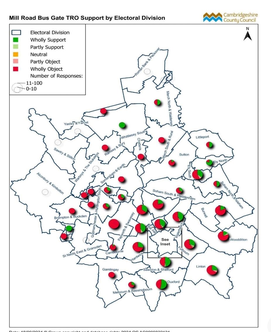 MillRoad4People's tweet photo. Mill Road TRO consultation numbers are available. As usual no surprises: the vast majority of local people want this. That'll be the vast majority of people who will *actually be affected by it* then https://t.co/9yKpNHfeiw