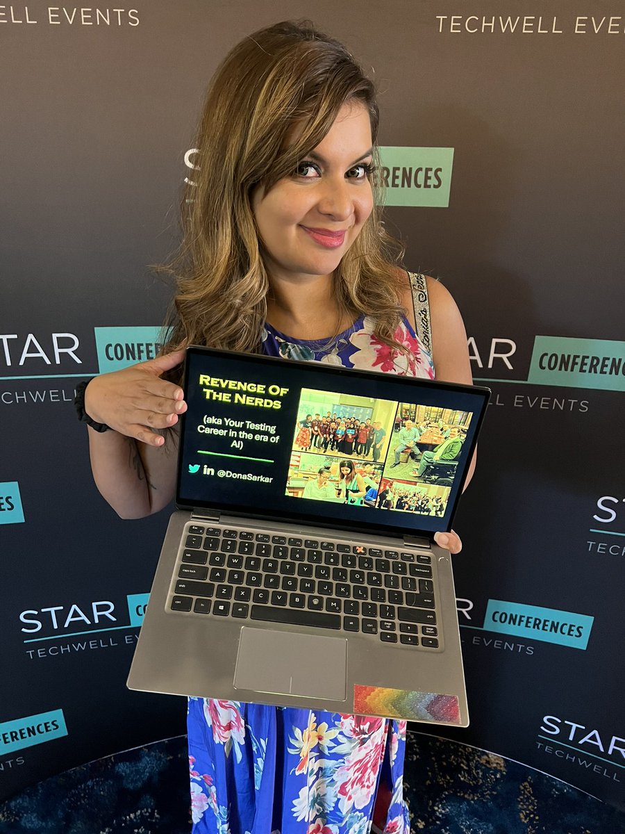 donasarkar's tweet photo. Okay #Starwest I’m here and ready to cause YOU some problems!
Today’s morning keynote REVENGE OF THE NERDS is all about how YOU get build yourself a career niche in the AI-verse.
Hint: think like a billboard lawyer.
What???
Join us at 8:30 am in the Grand Ballroom for ALL the info.
It will be a jam-packed hour so grab a coffee the size of your head and let’s hustle 🤺