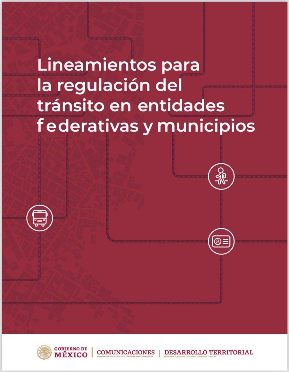 Conoce los Lineamientos para la regulación del tránsito en entidades federativas y municipios recién publicados. 

Como <a href="/puntocentrico/">Céntric@</a> con el apoyo de <a href="/el_BID/">Banco Interamericano de Desarrollo</a> y para el Sistema Nacional de Movilidad y Seguridad Vial <a href="/SEDATU_mx/">SEDATU México</a> <a href="/SICTmx/">SICT México</a> <a href="/SE_mx/">Economía México</a> , realizamos parte de los contenidos,
