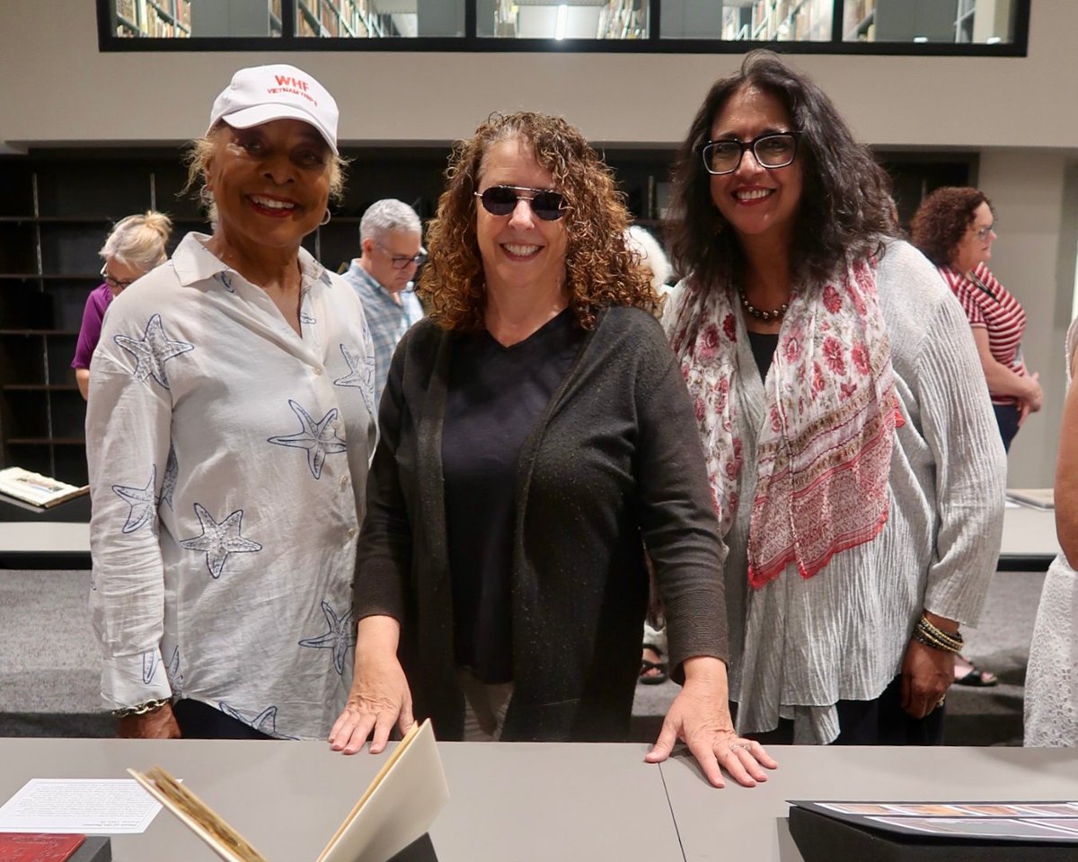 AssociatesBPL's tweet photo. The @bplboston's Special Collections hosted a fantastic Conservation Showcase last month. Associates-Funded Conservation Officer, Mary French, and Conservation Intern, Annie Ujifusa, were on hand answering questions about the fascinating conservation work they’ve performed. 📖 https://t.co/8PHTs3Ae9k