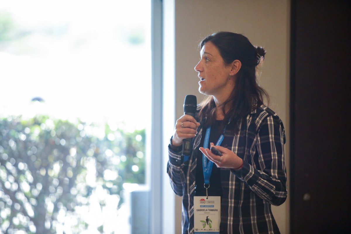 Tercer día de la #RAO2024 🐦

Iniciamos nuestra jornada con <a href="/Gabitagaba22/">Gaby Gabarain</a>, coordinadora del proyecto de Recría, presentando el trabajo realizado durante la última temporada con el Macá Plateado (Podiceps occipitalis).