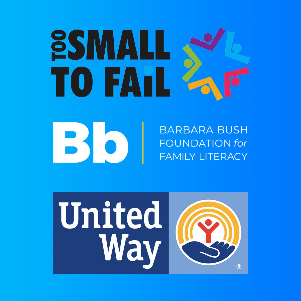 Barbara Bush Foundation for Family Literacy (@barbarabushfdn) on Twitter photo We're proud to partner with <a href="/2SmallToFail/">Too Small to Fail</a>, the early education initiative of the <a href="/ClintonFdn/">Clinton Foundation</a>, and <a href="/unitedwaypa/">United Way of PA</a>, to reach families across Pennsylvania with information and tools to support early literacy. Read more here: rb.gy/164yvv
#CGI2024 We're proud to partner with <a href="/2SmallToFail/">Too Small to Fail</a>, the early education initiative of the <a href="/ClintonFdn/">Clinton Foundation</a>, and <a href="/unitedwaypa/">United Way of PA</a>, to reach families across Pennsylvania with information and tools to support early literacy. Read more here: rb.gy/164yvv
#CGI2024
