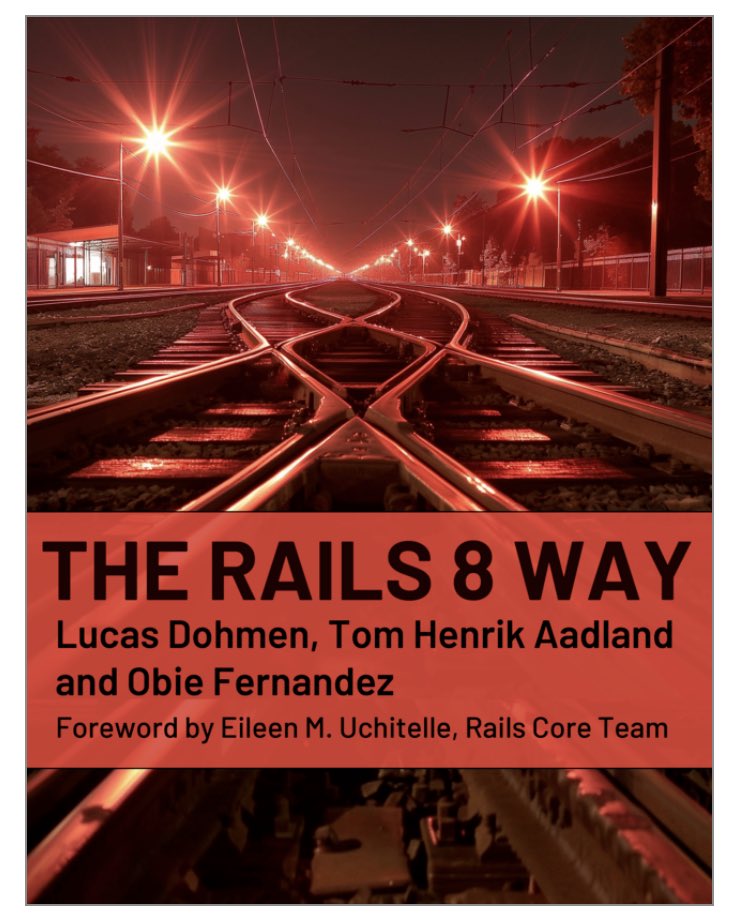 Announcing The Rails 8 Way available today along with the latest version of Ruby on Rails just announced by <a href="/dhh/">DHH</a> at #railsworld2024

leanpub.com/therails8way

#nopaas
#nobuild
#rubyonrails
#railsworld