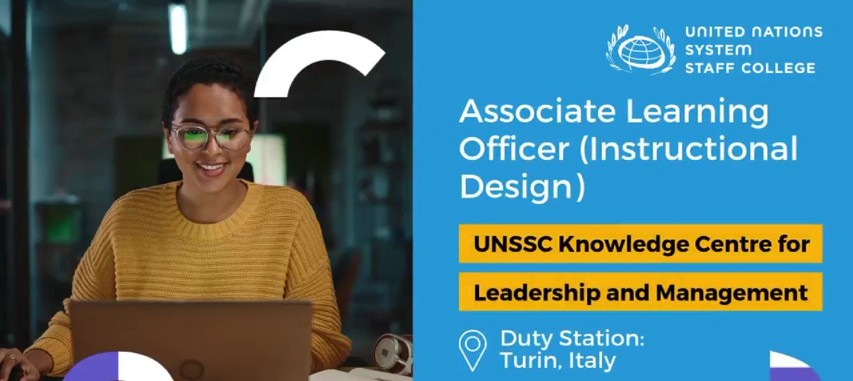 opportunitiesfy's tweet photo. 💼 Exciting Opportunity: Associate Learning Officer (P2) at #UNSSC, Italy📚

📍 Location: Turin, Italy
⏳ Contract: Temporary (364 days)
📅 Deadline: October 17, 2024
🔗Visit: https://t.co/Qm5xD7NbO0

#UNJobs #UNCareers #LearningOfficer #CareerOpportunity #KnowledgeManagement https://t.co/cML2aRcfPL
