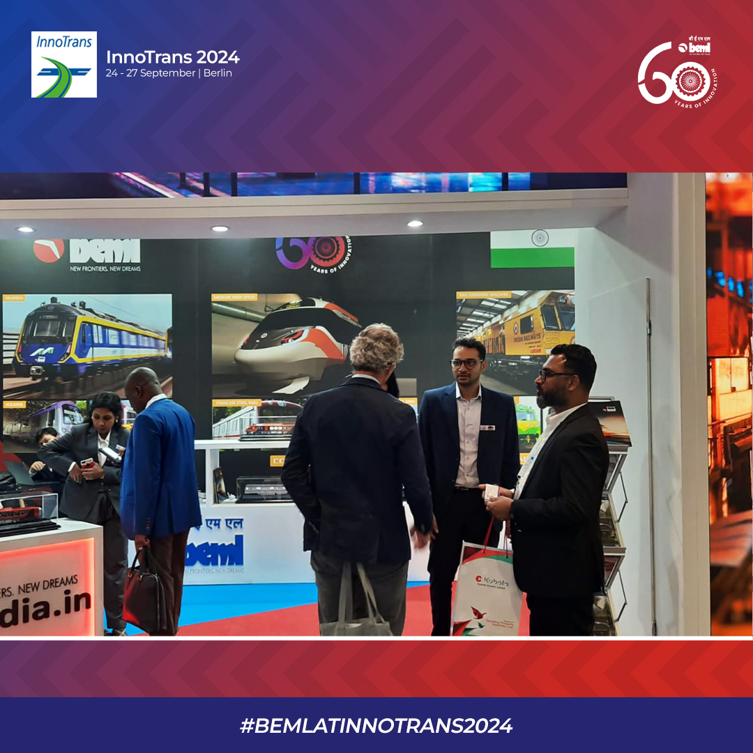 BEMLltd's tweet image. Day 3 at #InnoTrans2024 has been nothing short of amazing! Here’s a glimpse of the exciting moments, innovations, and incredible energy driving the future of rail transport. Stay tuned for more highlights
#InnoTrans #RailInnovation #Day3Highlights #SustainableTransport