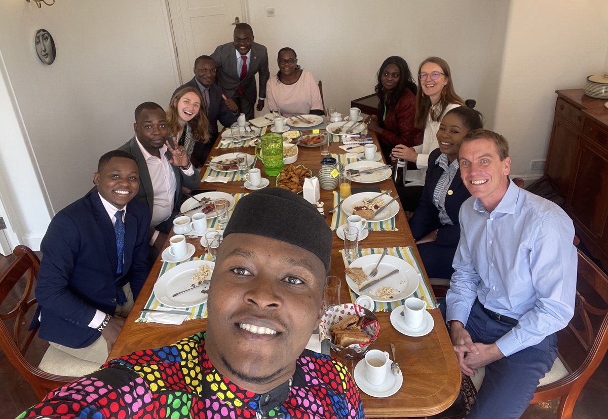 OluochBin's tweet photo. This morning we joined the Deputy British High Commissioner @Dr Ed Barnett in his residence for a breakfast meeting.
We had vital discussions around the position of the youth in the political spaces. https://t.co/GOqEQxdIAp