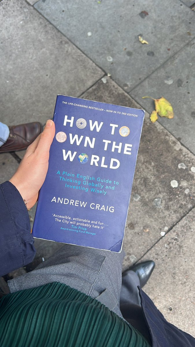 MiaWeisberg's tweet photo. Couldn’t recommend this book enough. It’s given me the kick up the b**kside to start taking control of my finances and has sparked a real curiosity to learn how to grow my money.
@andyroocraig #Howtoowntheworld https://t.co/M2fIXJ95su