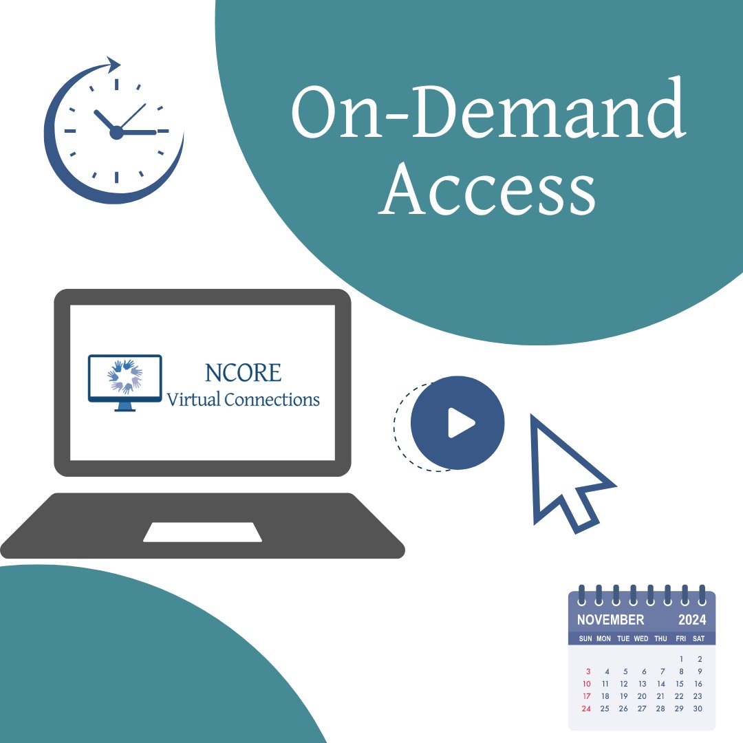 Learn on your terms! All NCORE Connections 2024 sessions will be available on demand for a full year, so you can revisit keynotes, breakout sessions, and more whenever you want. Register now! 

#NCORE2024 #education 

ncore.ou.edu/Upcoming-Event…