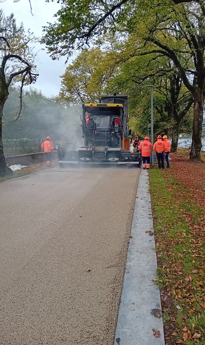 corkcitycouncil's tweet photo. 🚨 MARINA PROMENADE UPDATE🚨

We are delighted to share images of the first completed resurfacing of the Marina Promenade Improvement Scheme at Blackrock. 

#OCIC #MarinaPromenade