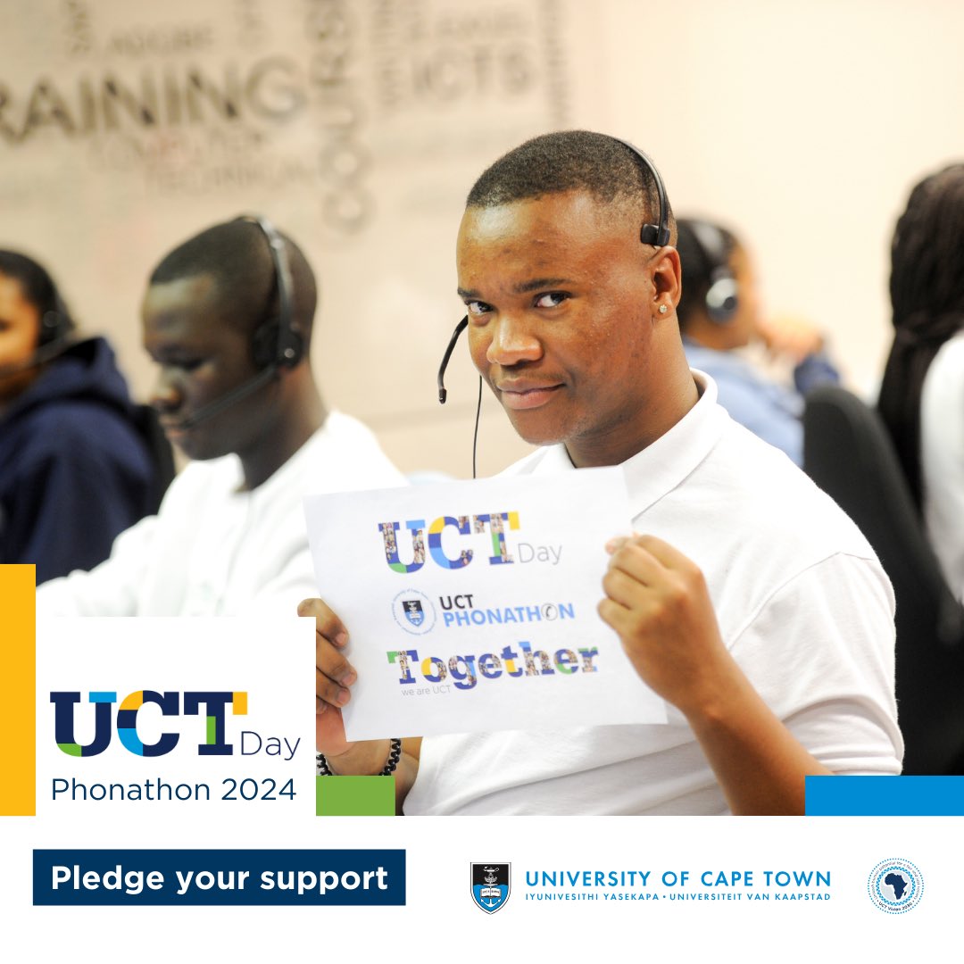 🚨 Ring, ring! Will YOU answer the call to our fundraising challenge? 📞

Our dedicated student callers are on a mission to raise R500K for:
• UCT Unlocking Futures Bursary Fund
• UCT Food Sovereignty Programme

Pledge your support! 

#AnswerTheCall #UCTDay2024 #UCTPhonathon