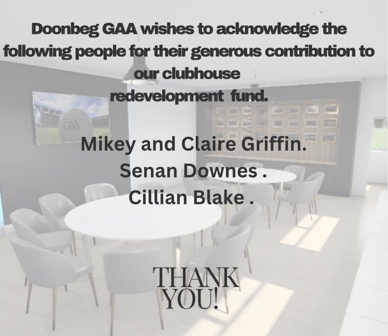 ONE FINAL PUSH 🙏🏼 We are absolutely delighted to have secured €186,869 in the sports capital grant. However we still need your help. Every contribution takes us another step closer to reaching our goal👏🏻 If you wish to contribute please contact Brian on (086) 124 9766.🖤🤍