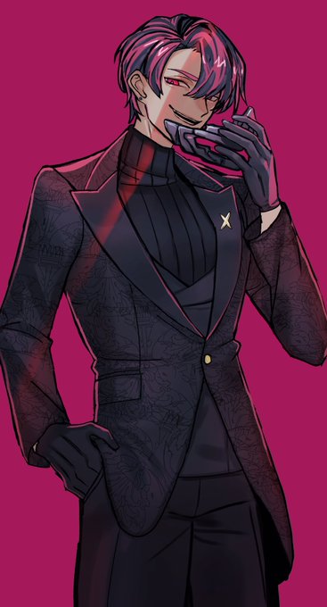 「私と一曲踊ってくれますか、お嬢さん?」
黒霧さんの正装です 