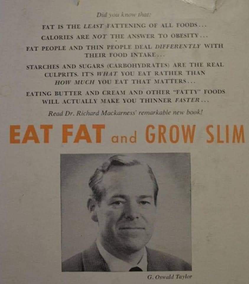 HumanNutriLife's tweet photo. Doctors actually knew the truth in 1958, before the sugar &amp; seed oil industries really infiltrated our food network &amp; making money was king within the medical professions.

#diettruths #nutrition #health #diet #eatmeat #fat #carnivore #fattyfood #GetSlim https://t.co/omxT8XNva8