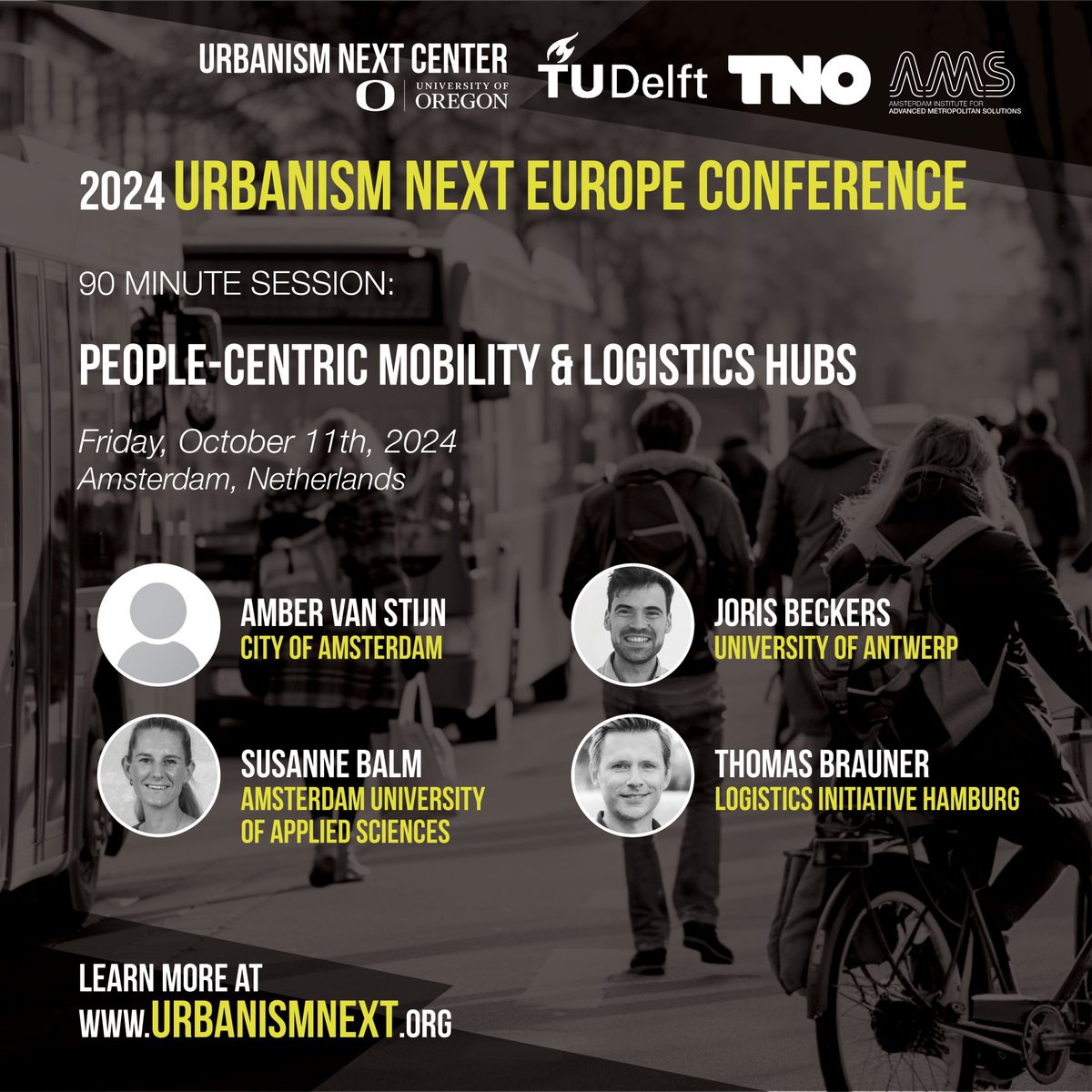 We're discussing People-Centric Mobility and Logistics Hubs— specifically MoLo hubs, an EU-funded transnational innovation project (2023-2026). 
We'll be joining this session at the 2024 Urbanism Next Conference, from October 09-11 in Amsterdam! urbanismnext.org/events/2024-ur…