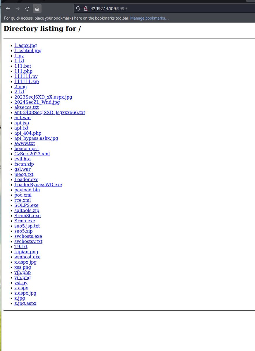 Malware analysers!

GO GO GO GO!

#OPENDIR http://42.192.14.109:9999/