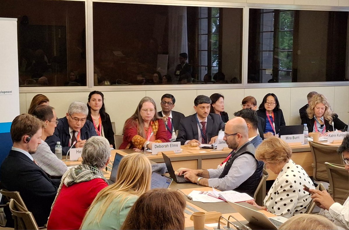ctil_india's tweet photo. Prof. @Jamesnedumpara Head, Centre for Trade and Investment Law, moderated a session entitled "“Global Model for Realizing Sustainable and Inclusive Digital Trade through RTAs” at the @wto Public Forum.
#WTOPublicForum #Rtas #Digitaltrade #Digitaleconomy #Sustainabletrade https://t.co/d1Q03LrTk9