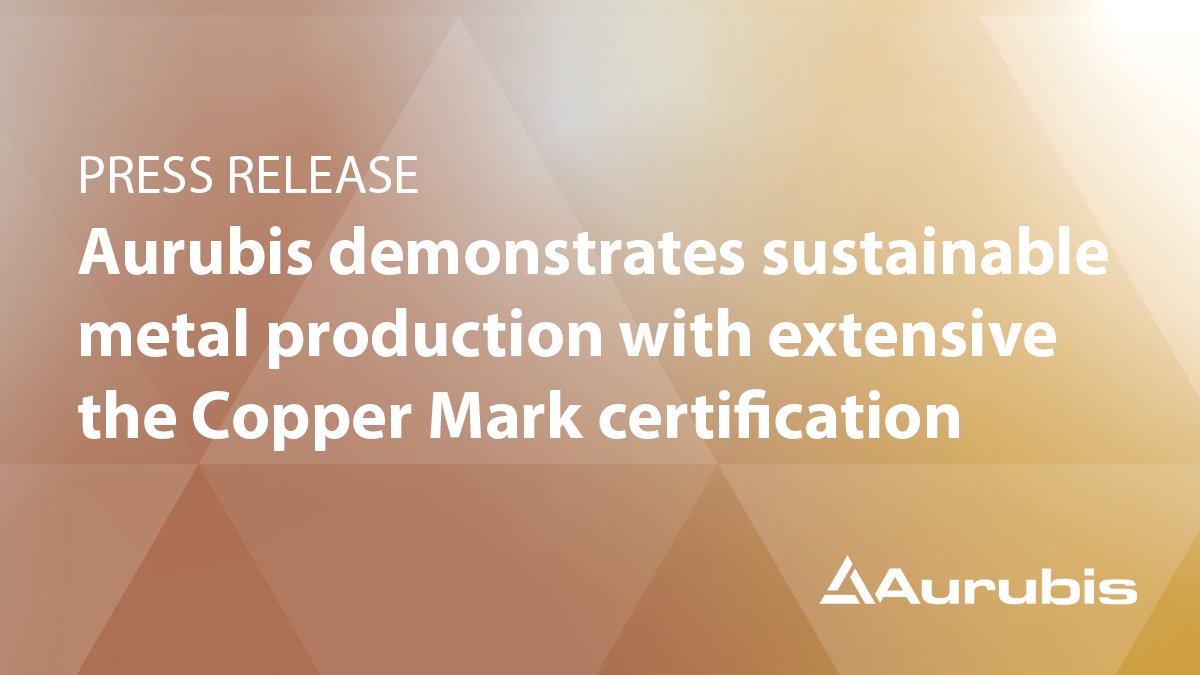 Aurubis (@aurubis_ag) on Twitter photo Aurubis demonstrates sustainable #metal production with extensive the <a href="/CopperMark/">@coppermark</a> certification. Now, more than 95 % of #Aurubis cathode output fulfills the standards of this assurance framework. Read more: aurubis.com/en/media/press… #Sustainability #Copper Aurubis demonstrates sustainable #metal production with extensive the <a href="/CopperMark/">@coppermark</a> certification. Now, more than 95 % of #Aurubis cathode output fulfills the standards of this assurance framework. Read more: aurubis.com/en/media/press… #Sustainability #Copper