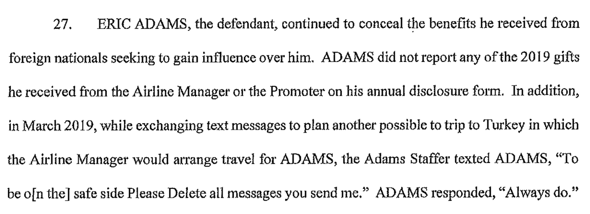 The ultimate Eric Adams thing is that the feds have this message