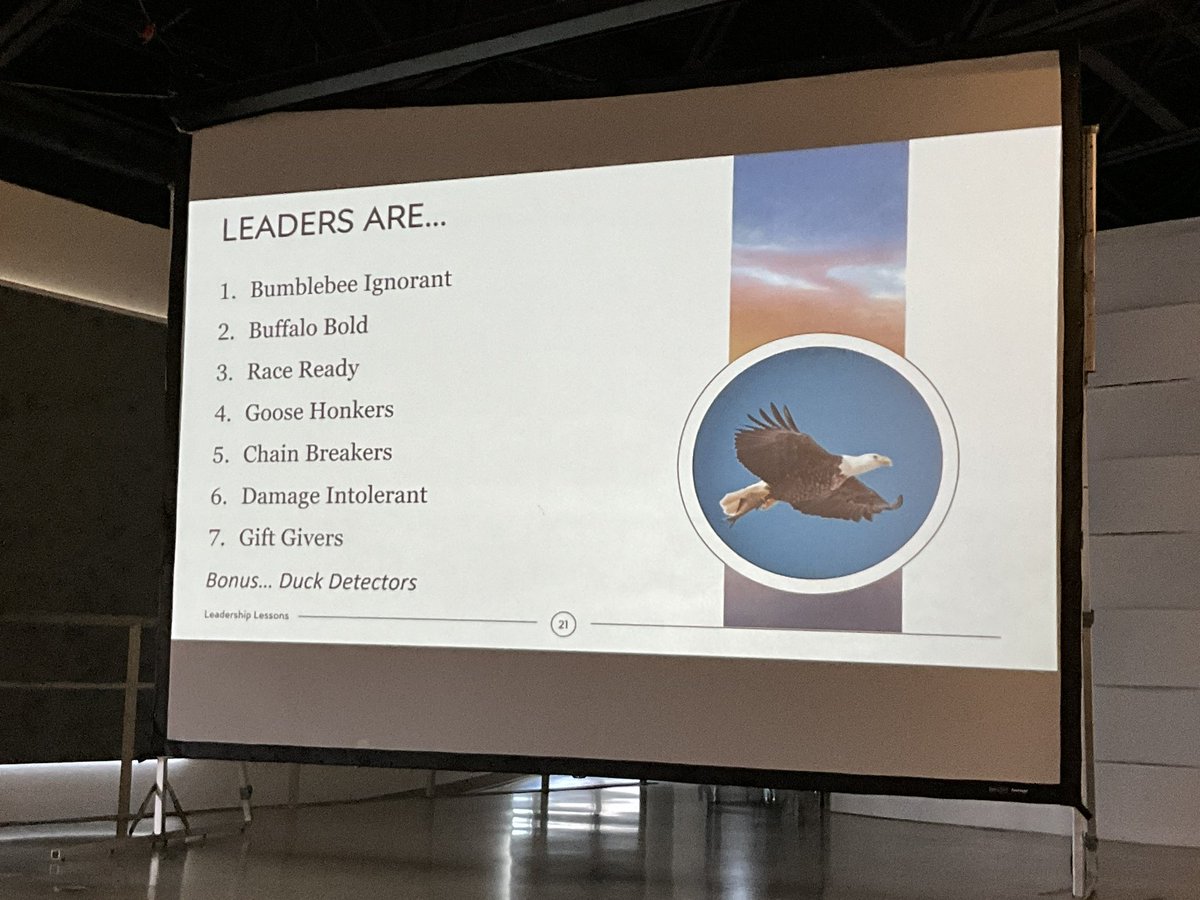 JackieAFlowers's tweet photo. .@DrKathyMurphy lead us through 7 Leadership Lessons that were powerful and true! The last slide is a summary of the 7 detailed Leadership Lessons that she shared with us at Principally Speaking Network this morning. #PSNLearn https://t.co/VB8ola6YOh