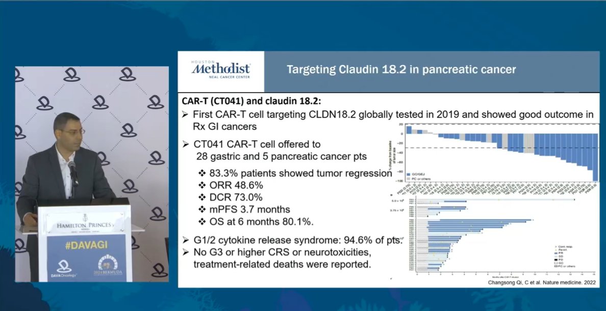 DAVA Oncology (@davaonc) on Twitter photo Dr. Maen Abdelrahim <a href="/MaenAbdelrahim/">Maen Abdelrahim, MD, PhD, Pharm.B</a> <a href="/MethodistHosp/">Houston Methodist</a> unveils his insights on targeting Claudin 18.2 in pancreatic cancer, talks about anti CLDN 18.2 targeting antibody, bispecific T cell engagers, and CAR-T.
#DAVAGI Dr. Maen Abdelrahim <a href="/MaenAbdelrahim/">Maen Abdelrahim, MD, PhD, Pharm.B</a> <a href="/MethodistHosp/">Houston Methodist</a> unveils his insights on targeting Claudin 18.2 in pancreatic cancer, talks about anti CLDN 18.2 targeting antibody, bispecific T cell engagers, and CAR-T.
#DAVAGI