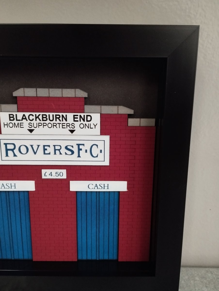 Framed Old Blackburn End Turnstiles 6"x6"

Approx. 152x152x35mm

Acrylic, Plywood &amp; Black MDF Material in a Plastic and Glass Frame

£25.00 Available from ravscaledesigns.com

#blackburnrovers #Rovers #brfc