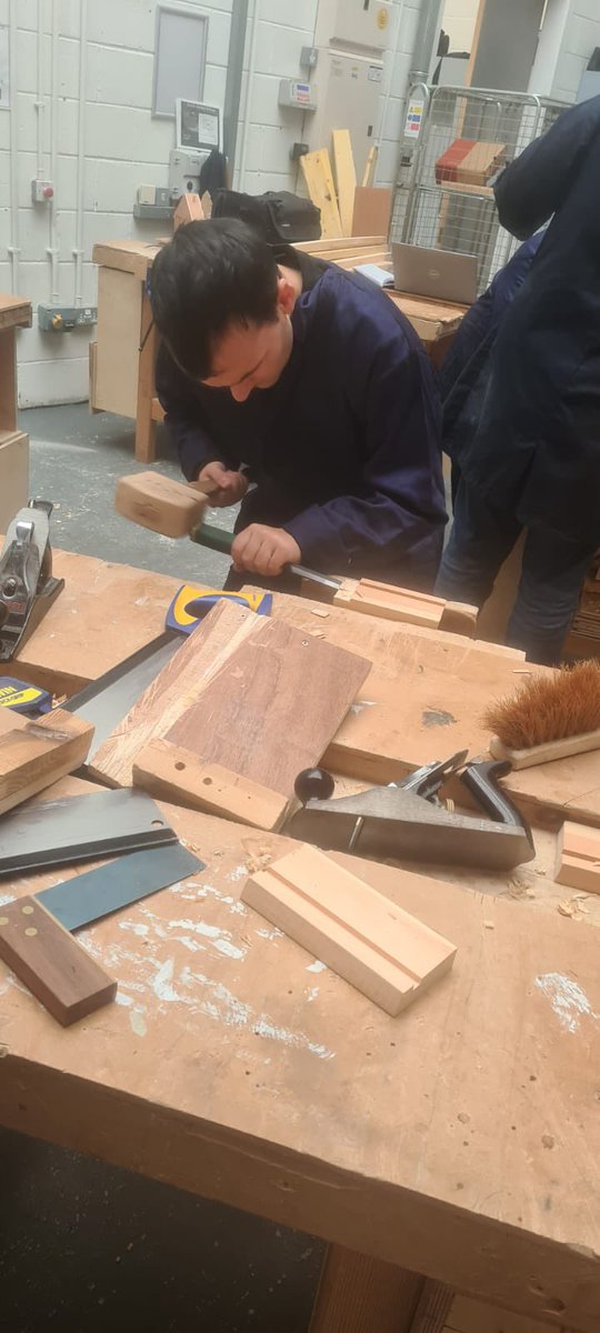 Great job today in woodwork James! Your attention to detail and precision really shows in the final piece 👏✨ Keep up the fantastic work—you're developing excellent skills! 🛠️🌟 #Woodwork #SkilledHands #Craftsmanship #transition <a href="/FVCollege/">Forth Valley College</a> <a href="/AlloaAcademy/">Alloa Academy</a>