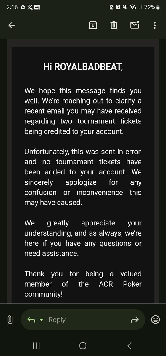 michaud_kyle's tweet photo. @ACR_POKER wtf is this? https://t.co/AGAjukDT1l
