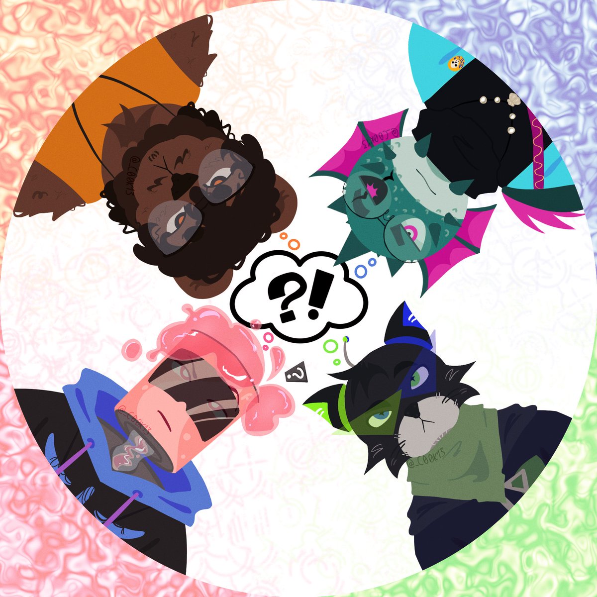 _C00K13's tweet image. new pfp for the new account (@CloolessDoodles) but its also fanart so im posting it here 😮
#cloolesspodcast #cloolessfanart