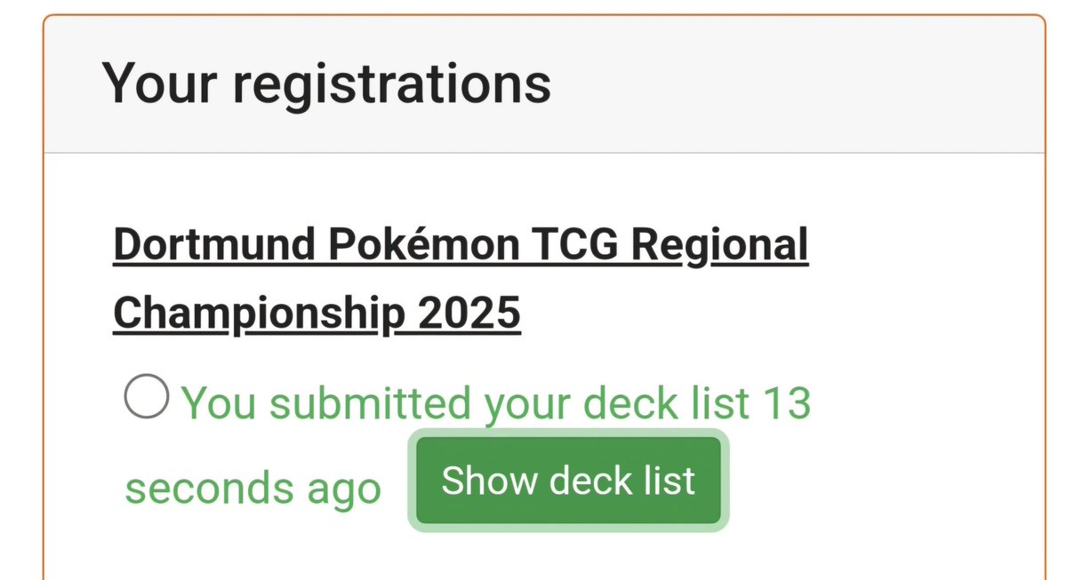 YBRReece's tweet photo. Just submitted the list...
Anxiety and stress plus a 1000 other feelings... but most of all, excitement for my first ever Pokemon TCG regionals! 🤩
#neverquit #PlayPokemon #pertinax #LetsGo https://t.co/eVCkdbZcSW