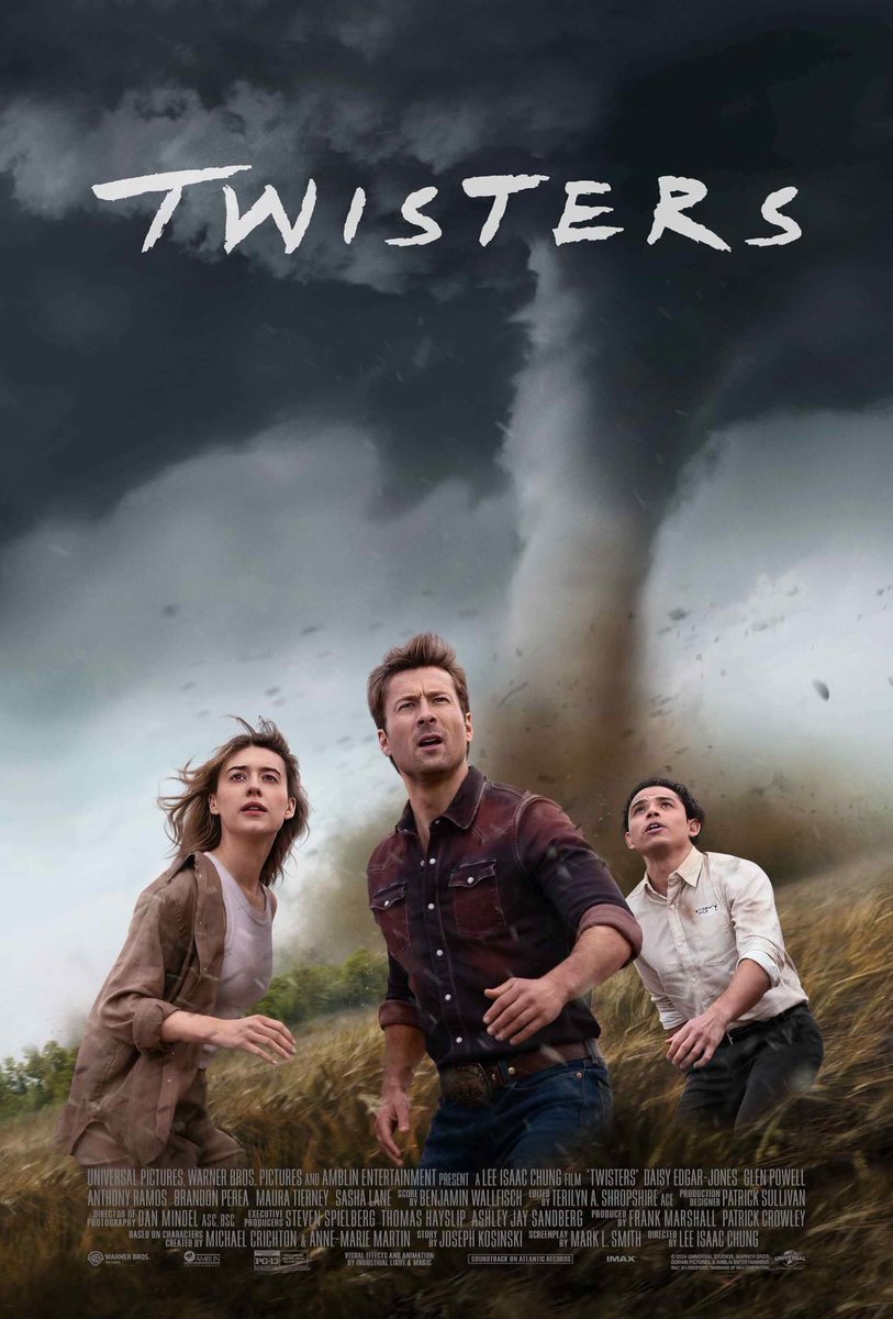 TwoDudes7's tweet photo. We aren’t done with those tornadoes yet. Our second feature this week is non other than Twisters! Also, we have a special guest joining us @AlexWoytcke.

#twisters #daisyedgarjones #glenpowell #anthonyramos #leeisaacchung #podcast #moviepodcast #twodudesonedoublefeature https://t.co/FIqQ6OUdiL