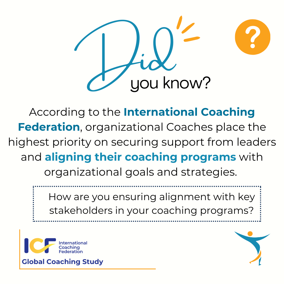 coachmainstream's tweet photo. 🚀 Did You Know? 🚀
According to the International Coach Federation, organizational coaches place the highest priority on securing support from leaders and aligning their coaching programs with organizational goals and strategies. 🎯

#Leadership https://t.co/umlqZGgW4e