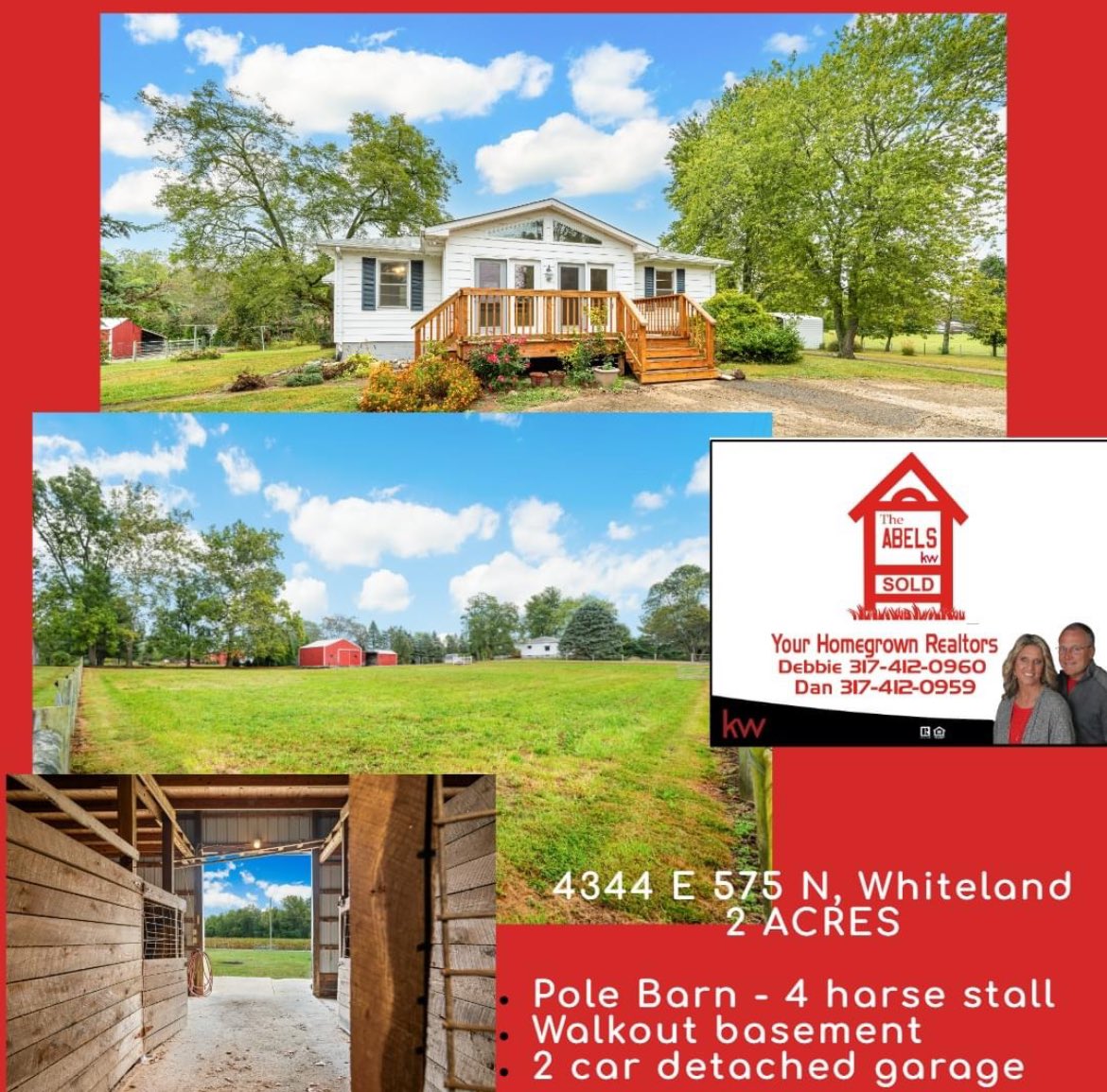 TeamAbelHomes's tweet photo. 🔹3 BED, W/O BASEMENT
🔹2 AC
🔹POLE BARN w/4 HORSE STALLS
🔹FENCED PASTURE
🔹2 CAR DETACHED GARAGE 
🔹RURAL WHITELAND, BUT EASY ACCESS TO I-65

317-412-0960
317-412-0959

CLICK ON LINK BELOW FOR MORE INFO ⬇️⬇️

https://t.co/tipmAKyOWJ https://t.co/V4uY9PZ1un