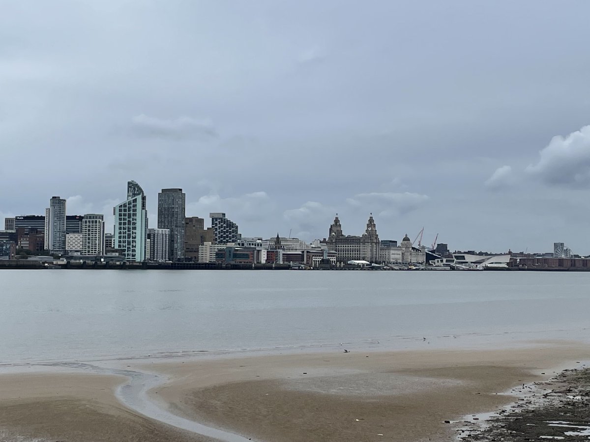On King Charles III England Coastal Path today - great view of Everton Park all the way to the Anglican Cathedral - had some quiet time in the memorial gardens x #YNWA