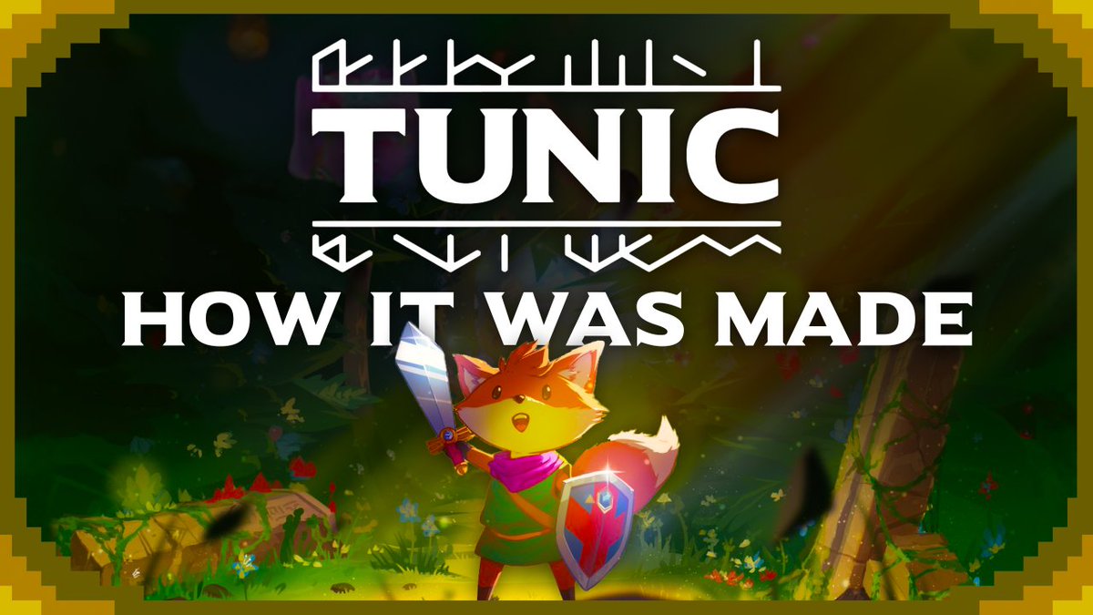 GlenCallaert's tweet photo. A detailed look at how @tunicgame was made and why the creator designed content for no one.

Watch here → https://t.co/528QwUDjtg https://t.co/GvVXdOmgTe