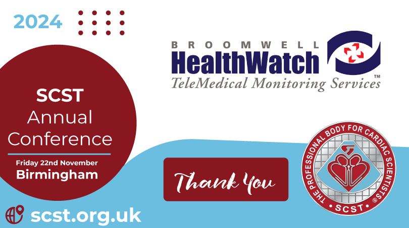 SCST (@scstcouncil) on Twitter photo Delighted to have <a href="/BroomwellECG/">Broomwell Healthwatch</a> supporting & exhibiting @ the SCST Annual Conference. Broomwell Healthwatch are an expert ECG analysis & interpretation service.
🔗Book here
scst.org.uk/event/conferen…
#SCST2024 Delighted to have <a href="/BroomwellECG/">Broomwell Healthwatch</a> supporting & exhibiting @ the SCST Annual Conference. Broomwell Healthwatch are an expert ECG analysis & interpretation service.
🔗Book here
scst.org.uk/event/conferen…
#SCST2024