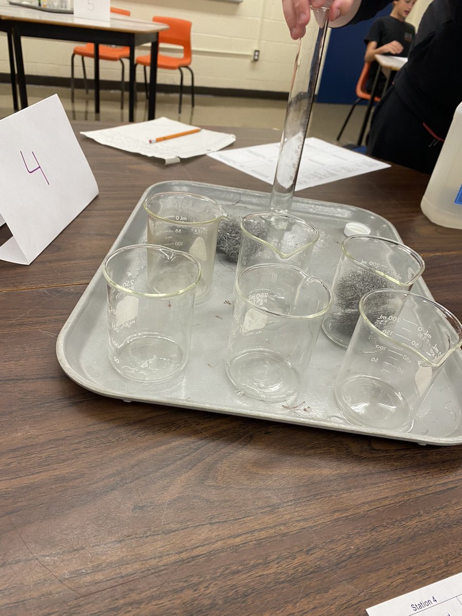 Grade 9 Science lab today - Identifying Physical &amp; Chemical changes!