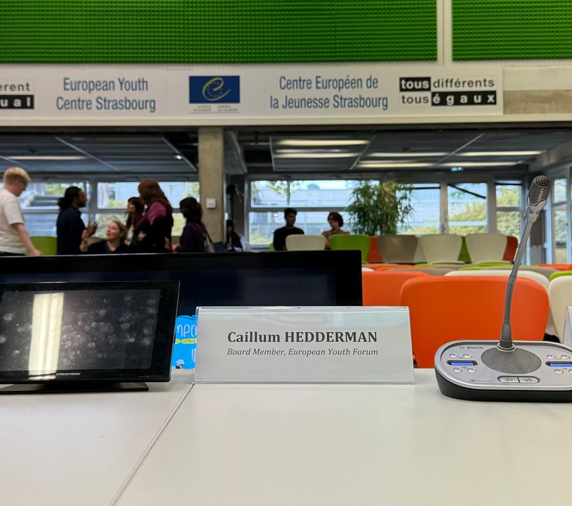 Caillum Hedderman (@caillumh) on Twitter photo Great to join the closing panel of the <a href="/eucoeyouth/">Youth Partnership</a> Symposium on #youngpeople, #democracy & #climateaction 🗣️🌱
In Strasbourg - to share insights and priorities, and to hear the same from other stakeholders and participants - representing <a href="/Youth_Forum/">European Youth Forum</a>
🌎 #ForYouthRights Great to join the closing panel of the <a href="/eucoeyouth/">Youth Partnership</a> Symposium on #youngpeople, #democracy & #climateaction 🗣️🌱
In Strasbourg - to share insights and priorities, and to hear the same from other stakeholders and participants - representing <a href="/Youth_Forum/">European Youth Forum</a>
🌎 #ForYouthRights