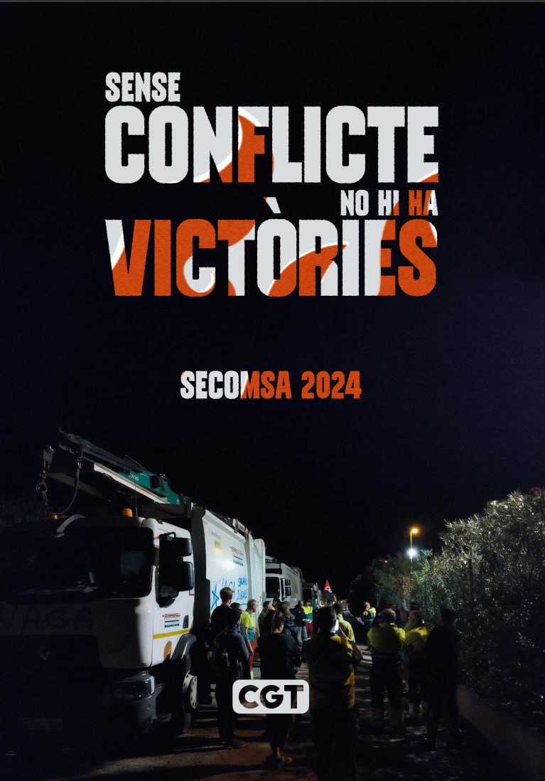 💥VICTÒRIA SINDICAL A SECOMSA

🔴⚫El comitè de vaga firma un acord històric amb l'empresa.

-Jornada laboral de 35H
-Augment de 6 a 9 dies personals
-Pujada salarial del 2%
-Augment de les pagues extra d'antiguitat

🔥Sense conflictes no hi ha victòries!