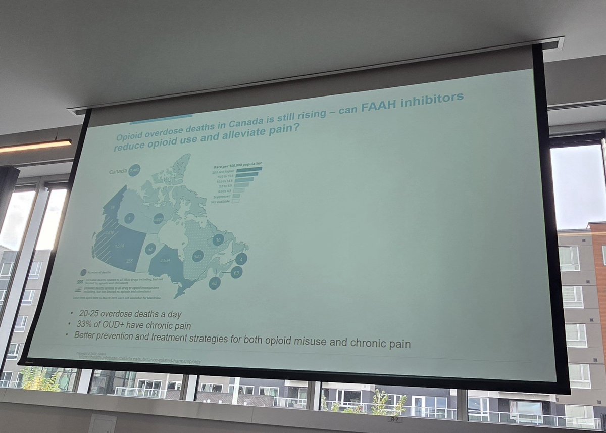 Dr. Isabelle Boileau from <a href="/CAMHnews/">CAMH</a>, keynote speaker at #CCNP2024, presenting" Beyond dopamine: PET imaging discoveries in Addiction Neuroscience" - brilliant talk!

For more conference details, see ccnp.ca