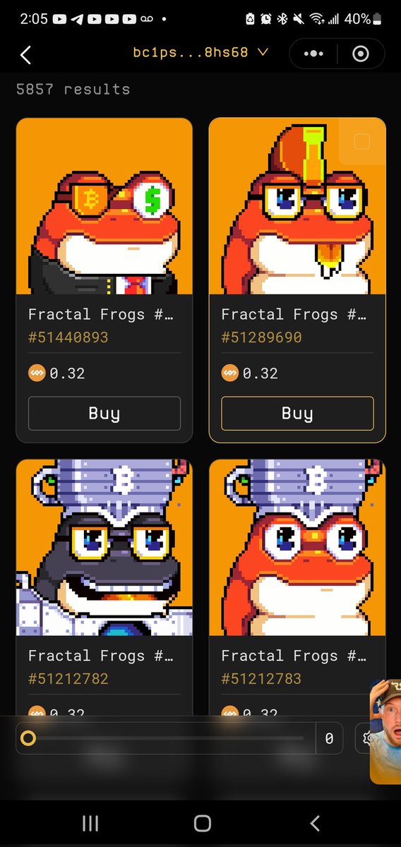 <a href="/ordinalfrogs/">Ordinal Frogs 🐸</a> Lfg now we 2nd