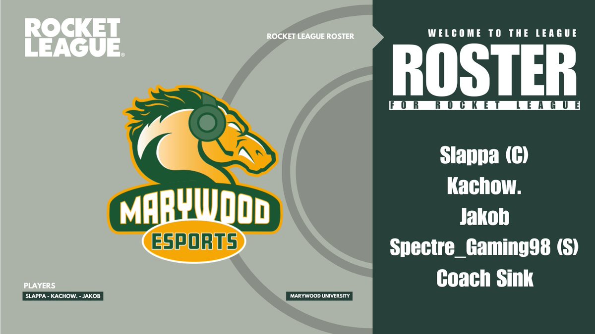 🚨WELCOME TO THE LEAGUE🚨

We're thrilled to announce that <a href="/MarywoodEsports/">Marywood University Esports</a> has joined Great Lakes CRL for its first season! 🔥

Slappa
Kachow.
Jakob
Spectre_Gaming98

Welcome to Great Lakes CRL, Marywood!

#GreatLakesCRL #Esports #Season3