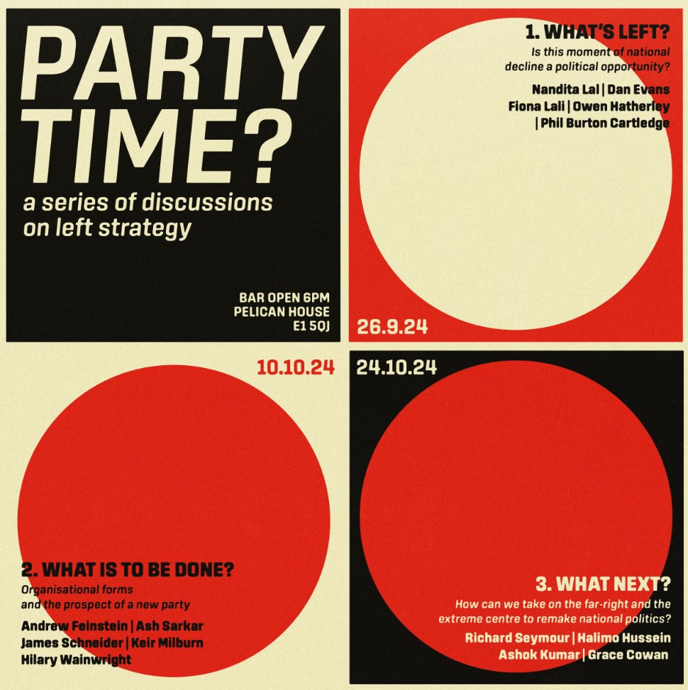 Oliver_Eagleton's tweet image. Will be chairing the first of these discussions on left electoral strategy at Pelican House in just a couple hours!